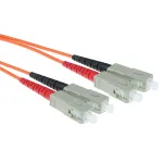 ACT RL3505 SC-SC optinis komutacinis kabelis, 50/125 &micro;m OM2, dupleksinis, 5 m, oranžinis