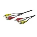 Wentronic goobay - Kompozitinis vaizdo / garso kabelis - RCA (S) į RCA (S) - 1,5 m (50380)