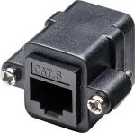 Wentronic 81365 Black RJ45 keystone lizdas
