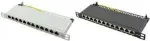 LogiLink skydinė plok&scaron;tė - montuojama į stelažą - RJ-45 x 12 - &scaron;viesiai pilka, RAL 7035 - 0,5U - 25,4 cm (10 inch)