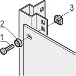 Schroff Pentair Techn. Montagematerial-Set 21101-810 VE100 (21101810)