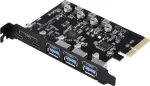 Renkforce RF-6613196 3+2 prievadų USB 3.2 Gen 2 valdiklio plok&scaron;tė su USB-C&reg; (USB 3.2 Gen 2)