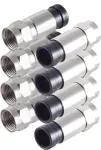 Koaksialinis F tipo movinis jungtis ShiverPeaks BS15-300214 (4 vnt.)