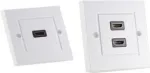 shiverpeaks BASIC-S HDMI sieninis lizdas, 2x HDMI, gryna balta