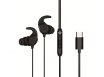 Laidinė ausinė CONCEPTRONIC BRENDAN05B &mdash; USB-C, 20&ndash;20000 Hz, 1,2 m kabelis, užkabinama už ausies (juoda)
