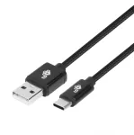 USB - USB C laidas 3 m. juosta juoda