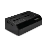 StarTech.com SDOCK4U33 4 lizdų USB 3.0 į SATA kietojo disko dokas, i&scaron;orinis 2,5/3,5 col. SATA III SSD/HDD dokas su kar&scaron;to keitimo palaikymu