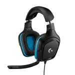 LOGITECH G432 &ndash; žaidimų ausinės su mikrofonu, USB / 3.5 mm, 7.1 erdvinis garsas, mėlyna