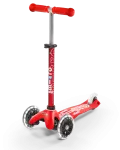 Micro Mini Deluxe LED - Luminous Wheels - ECO Mint 3 ratų paspirtukas