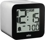 Braun BC 25 WP-DCF White Radio-Controlled Alarm Clock with Voice Output (60076)