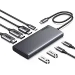 UGREEN CM639 USB-C Hub, 2x HDMI, DP, 2x USB-A, 2x USB-C 3.2 10Gbps, PD 100W, 4K 60Hz, 12-in-1