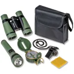 Carson AdventurePak HU-401 5x30 žiūronai su kompasu, žibintuvėliu ir &scaron;vilpuku