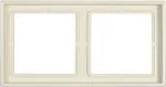 JUNG LS 982 W dengiamasis rėmelis 2-jų grupių, dramblio kaulo spalvos, bevaržtis, Duroplast, 81x152 mm