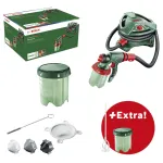 Bosch PFS 5000 E pur&scaron;kimo pistoletas 1200 W, na&scaron;umas 500 ml/min + mai&scaron;ymo lazdelė (0.603.207.202)