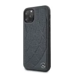 Mercedes-Benz Apple iPhone 11 Pro Quilted Genuine Leather Case Blue