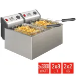 Profesionali gruzdintuvė FRITEL 16 litrų 6.6kW nerūdijantis plienas