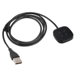Akyga AK-SW-27 magnetinis USB įkrovimo kabelis Fitbit Versa 3 / Sense, 1 m, juodas