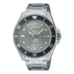 CASIO MDV107D8AVDF Vyri&scaron;kas analoginis kvarcinis laikrodis, 49,5 mm nerūdijantis plienas, juodas ciferblatas