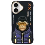 Nimmy Cool&Cute 2.0 Monkey Back Cover for Apple iPhone 16 6.1 inch - Black