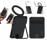 ULANZI ML25 MagSafe Wallet Stand 2-in-1 kortelių laikiklis ir telefono stovas, skirtas iPhone, juodos spalvos