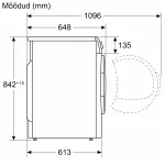 Bosch WQH245B9SN &Scaron;ilumos siurblio džiovintuvas, 9 kg, A+++, baltas