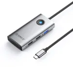 ORICO PW11-5P-GY-EP USB-C Hub 5-in-1, 1x USB-A 3.0 5Gbps, 2x USB-A 2.0, HDMI 4K@30Hz, PD 60W, pilka