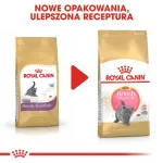 Sausas kačių ėdalas Royal Canin British Shorthair Kitten 2 kg &ndash; vi&scaron;tiena, 38% baltymų, 20% riebalų, augimo formulė