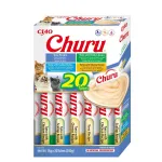 &Scaron;lapi katės skanėstai INABA Churu Variety Box &ndash; Tunas, 20 x 14 g paketėlių, pasta, drėgmė 88%, baltymai 8,5%