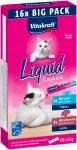 VITAKRAFT Liquid Snack Liver with Salmon skanėstas katėms 16x15g