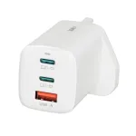iBOX C-65 White, GaN 65W universalus įkroviklis su UK ki&scaron;tuku