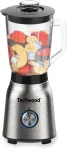 Techwood TBLI-1250 stalinis blenderis 1200 W 1,5 l stiklinis indas juodas/sidabrinis