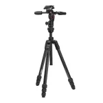 Manfrotto MKBFRTC4GTFB-3W Befree GT anglies pluo&scaron;to kelioninis trikojis su 3 krypčių skysčio galvute, sukimo užraktais, 10kg apkrova, 164cm maksimalus auk&scaron;tis, juodos spalvos