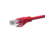 DSIT CAT5e tinklo jungiamasis laidas U/UTP 0,5 m raudonas, 100% varis, RJ45 Ethernet