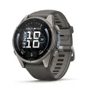 Garmin Fenix 9 &ndash; 43 mm, titano korpusas su Pebble Grey silikoniniu dirželiu