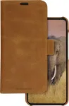 DBRAMANTE1928 Lynge piniginės dėklas, skirtas Samsung Galaxy A55 5G - pilno grūdo oda, tan, LY55GT006144