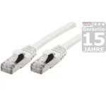 EXERTIS CONNECT Cat 6A S/FTP komutacinis kabelis, 1,5 m, baltas 858501