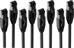 S/CONN maximum connectivity BASIC-S komutacinis kabelis Cat. 8.1 F/FTP PIMF LSZH juodas 7,5 m (4 vnt. pakuotė) SC08-41065-4