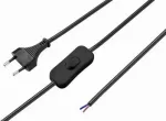Sygonix SY-5044224 IEC C13 maitinimo laidas su įjungimo/i&scaron;jungimo jungikliu, 1,5 m, juodas