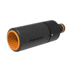 Fiskars 1027088 purk&scaron;tukas žarnai su bepakopiu pur&scaron;kimo reguliavimu, juodas/oranžinis
