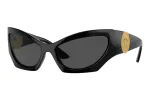 Versace VE4450-GB1-87 vyri&scaron;ki akiniai nuo saulės, juodas rėmelis, pilki lę&scaron;iai, 60/16/125 mm
