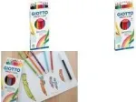 GIOTTO COLORS 3.0 &scaron;e&scaron;iakampiai spalvoti pie&scaron;tukai, 24 spalvų rinkinys, 3,0 mm &scaron;erdis, kartoninė dėžutė F276700