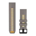 Garmin QuickFit 26 mm silikoninis laikrodžio dirželis Slate Gray/Yellow 010-14508-02