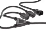 Digitus ASSMANN - Leistungsteiler (250 V Wechselstrom) - IEC 320 EN 60320 C14 - IEC 320 EN 60320 C13 - 1.7 m - geformt - Schwarz (AK-440400-017-S)