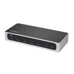 StarTech.com HB30C5A2CSC 7 prievadų USB-C &scaron;akotuvas, USB-C į 5x USB-A + 2x USB-C, USB 3.0, greito krovimo prievadas, su maitinimu
