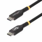 StarTech.com 2 m USB-C įkrovimo laidas, USB-IF sertifikuotas USB C laidas, 240 W PD EPR, USB 2.0 Type-C ne&scaron;iojamojo kompiuterio įkrovimo laidas, USB-C duomenų perdavimo laidas, TPE apvalkalas, M/M