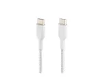 Pintas USB-C &ndash; USB-C laidas, 1 m, baltas