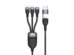 Conceptronic ETTA06B15 USB 3-in-1 PD 3.0 100W greito įkrovimo laidas 1,5 m, 20V 5A, 480Mbps, E-Mark