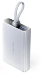 Vention FHZM0 powerbank'as 10000 mAh, USB-C + Lightning + USB-A, 22,5 W, su LED indikatoriumi, pilkas