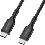 Otter Products OtterBox USB-C laidas &ndash; 24 kontaktų USB-C (M) į 24 kontaktų USB-C (M) &ndash; USB 2.0 &ndash; 3 A &ndash; 1,0 m &ndash; Juoda (78-81356)