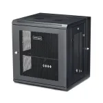 StarTech.com 4-Post 12U sieninis tinklo spintos korpusas su 1U lentyna, 19 colių &scaron;arnyrinis sieninis serverių stovas duomenų / AV / elektronikos / kompiuterių įrangai, lankstus ventiliuojamas stovo gaubtas